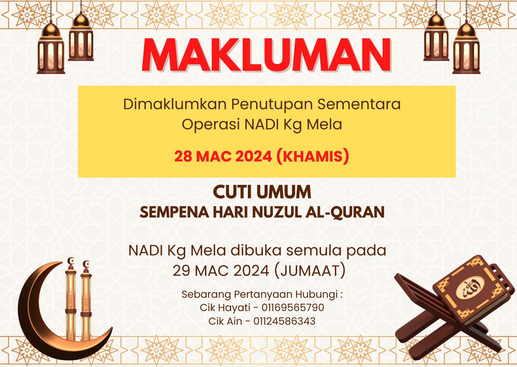 MAKLUMAN 1